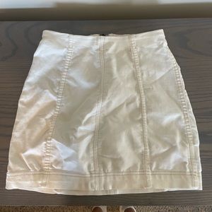 Free people Modern Femme White denim mini skirt